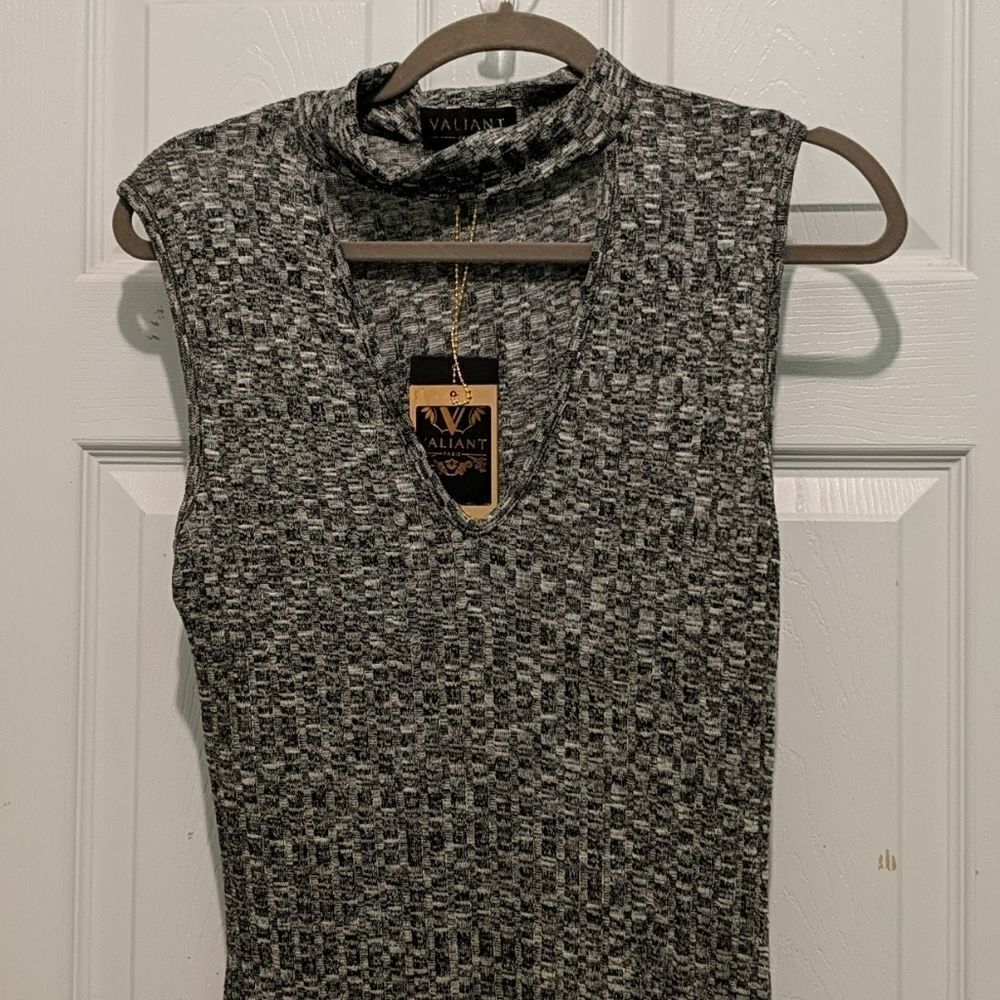 Valiant Paris black white dress Sz L NWT - Picture 3 of 8